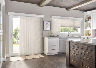 Vertical Honeycomb Shades On Sliding Doors